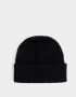 Gorro Clasico Gorro Tejido Efecto Rotura - Negro