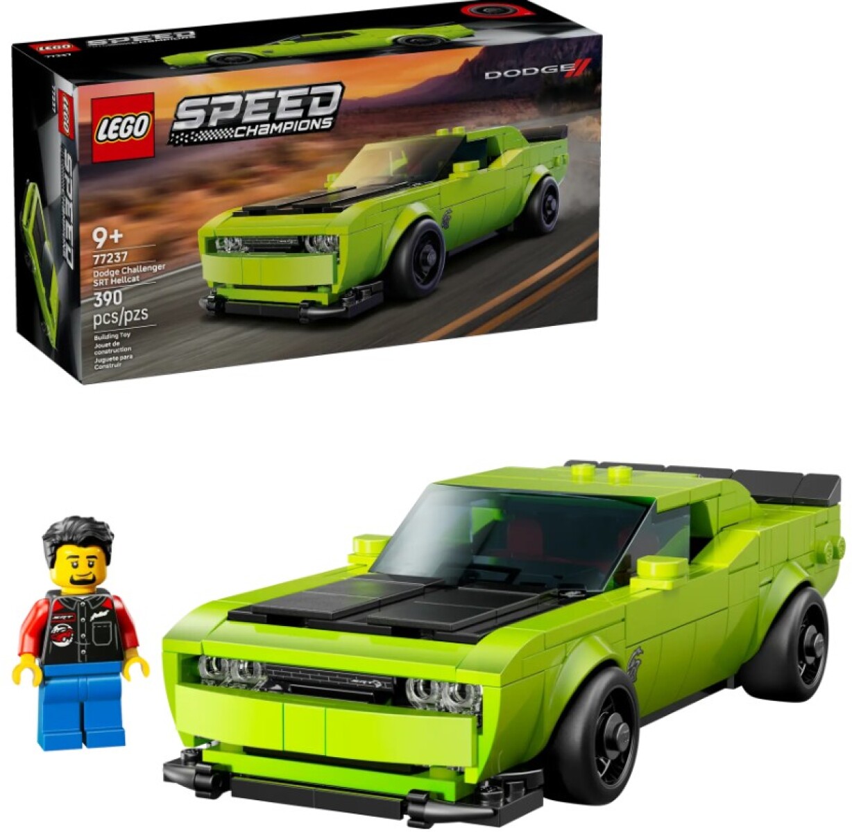 Coche Lego Dodge Challenger Srt Hellcat 77237 