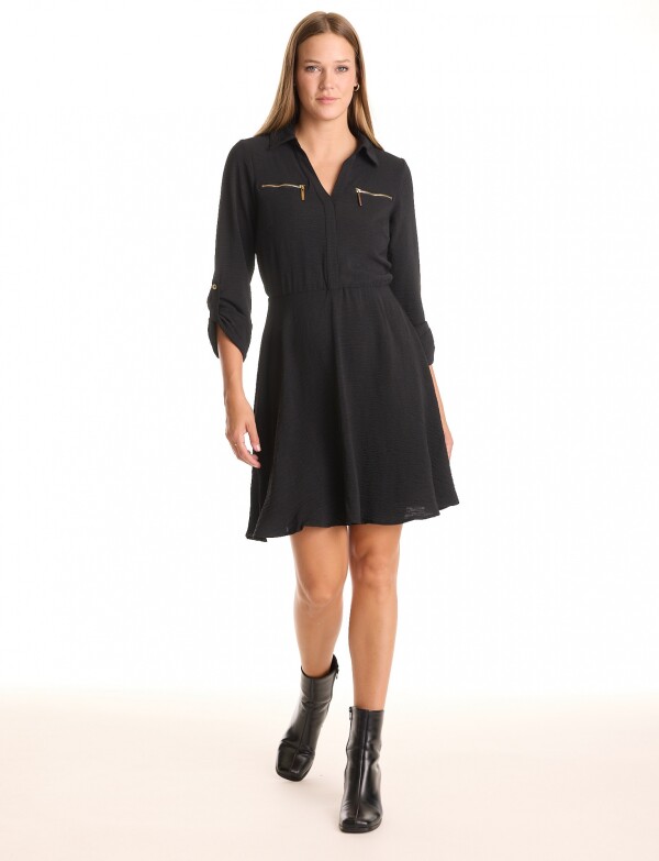 Vestido Zips NEGRO