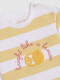 Sudadera De Rayas Con Print Blanco