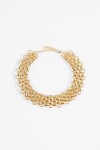 Collar choker cadena dorado