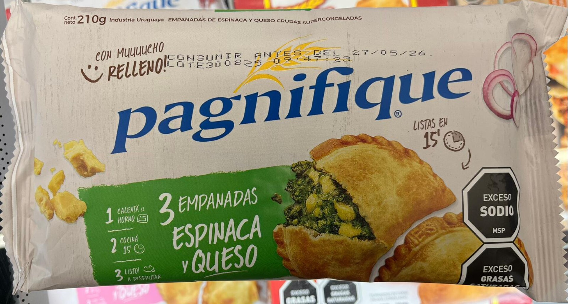 EMPANADAS DE ESPINACA Y QUESO X3 PAGNIFIQUE 