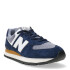 Championes de Hombre New Balance 574 Azul Marino - Blanco