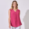 Blusa Escote V FUCSIA