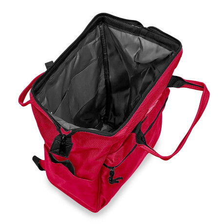 Mochila Cartera Everlast Bolso Dama Urbana Antirrobo Rojo