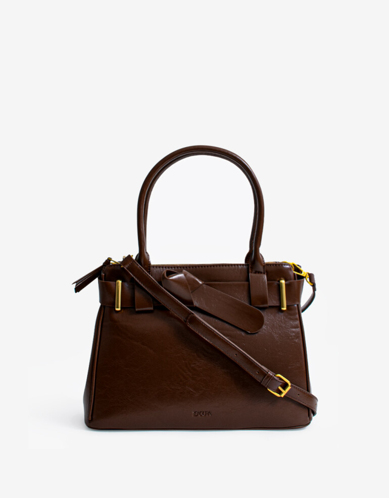 City Cartera City Chocolate - Marron Suela
