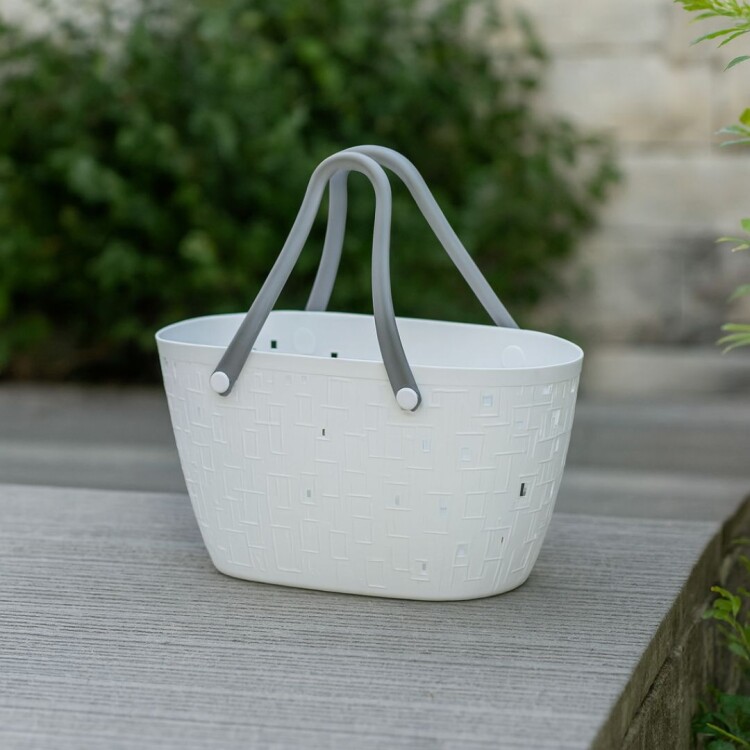 CESTO CANASTO TIPO BOLSA CON ASA 33X15X19CM CESTO CANASTO TIPO BOLSA CON ASA 33X15X19CM