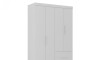 Ropero Primordial Max 4 Puertas 2 Cajones Blanco