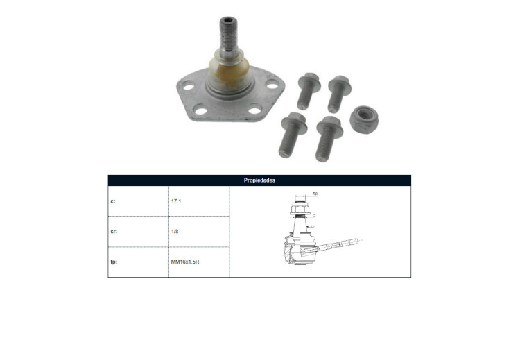 Rotula Del Fiat Ducato, Peug Boxer 87-05 Der/Izq Rotula Del Fiat Ducato, Peug Boxer 87-05 Der/Izq