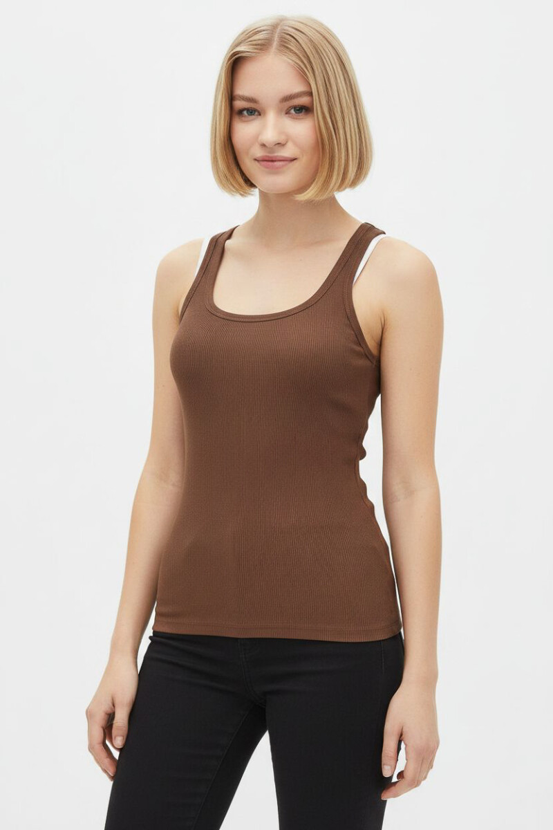 Musculosa Airi - Chocolate 