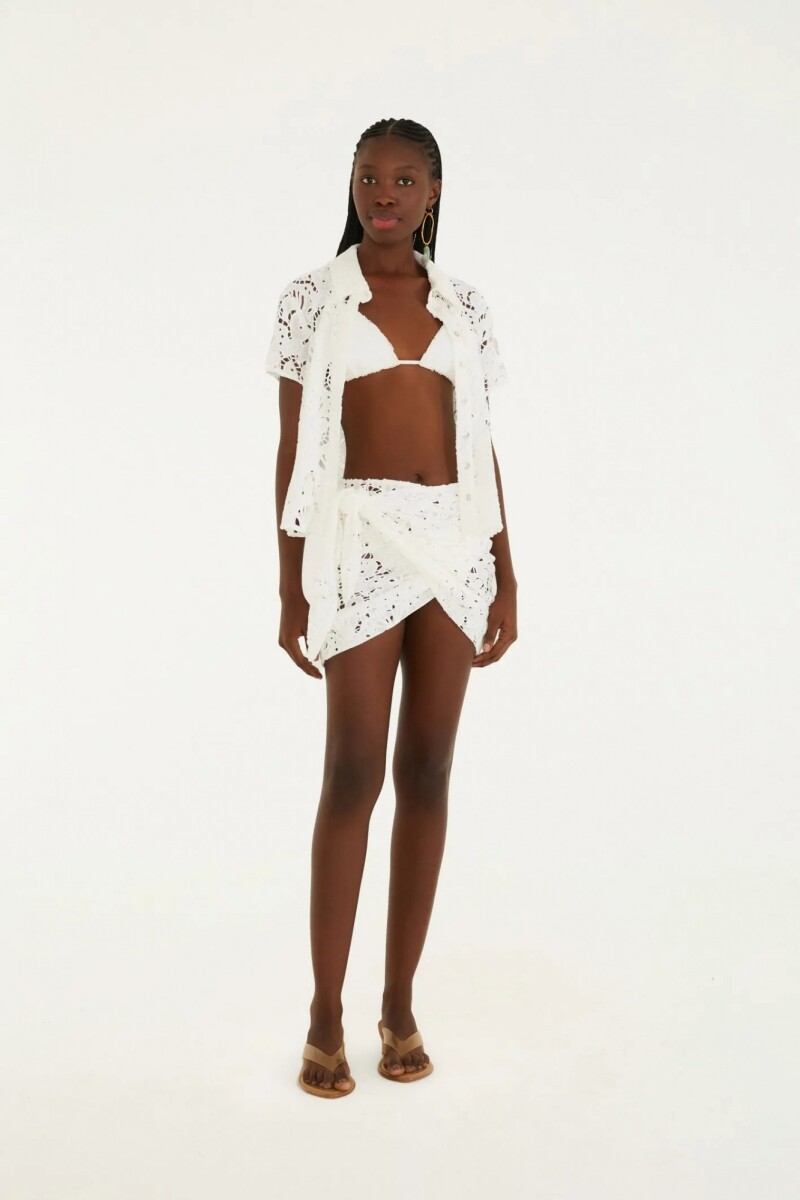 CAMISA ENCAJE Blanco