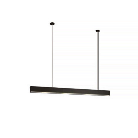 Lámpara colgante LED rectangular negra cálida 120° IX4604