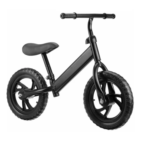 Bicicleta De Metal Sin Pedales P/ Niños Ruedas Calidad Variante Color Negro