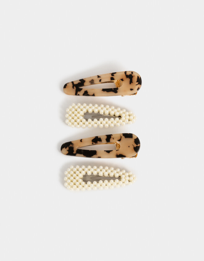 Hebillas Tic Tac Carey Set De Hebillas Tic Tac - Combinacion Bicolor