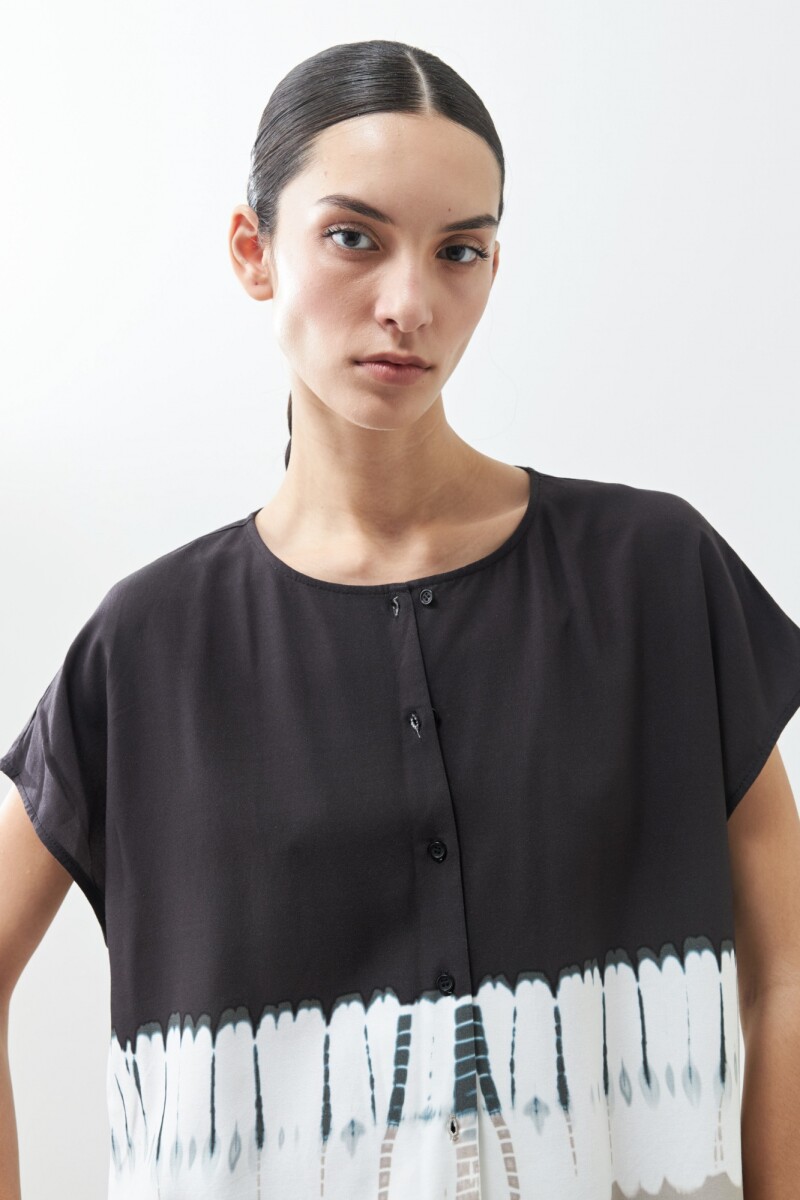 Blusa tie dye gris