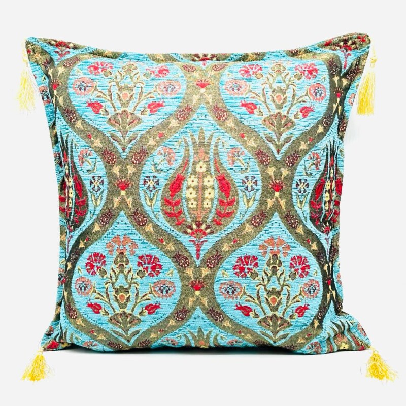 Funda Almohadón Royal Tulip - Modelo 2 Turquesa