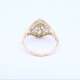 Anillo antiguo oro 18k con brillantes. Anillo antiguo oro 18k con brillantes.