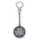 Llavero plata 925 con medalla diseño trébol. Diámetro 34 mm Llavero plata 925 con medalla diseño trébol. Diámetro 34 mm