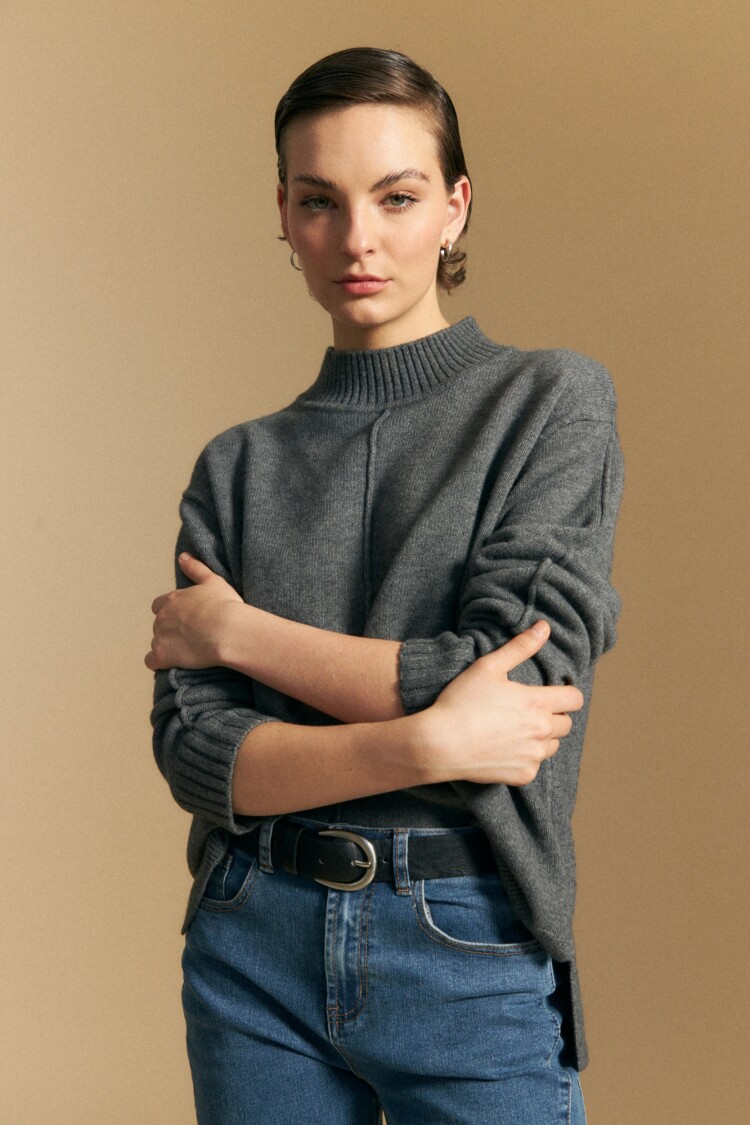 POLERA ALDAMA Gris Oscuro