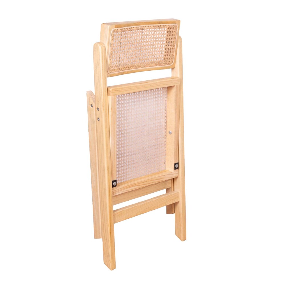 SILLA DE COMEDOR RATTAN-Y-MADERA NATURAL-BEIGE TIANA