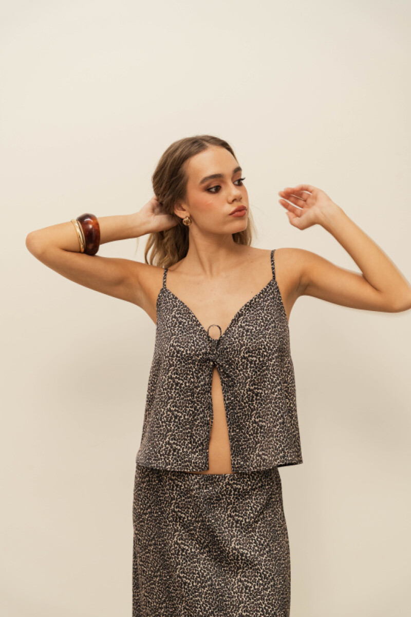 BLUSA ASIA LEOPARD MINI BLUSA ASIA LEOPARD MINI