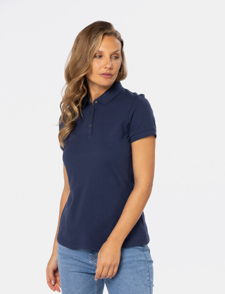 POLO PIQUE LISA Azul