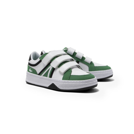 LACOSTE KIDS L001 BRANDED SNEAKERS white / green / black