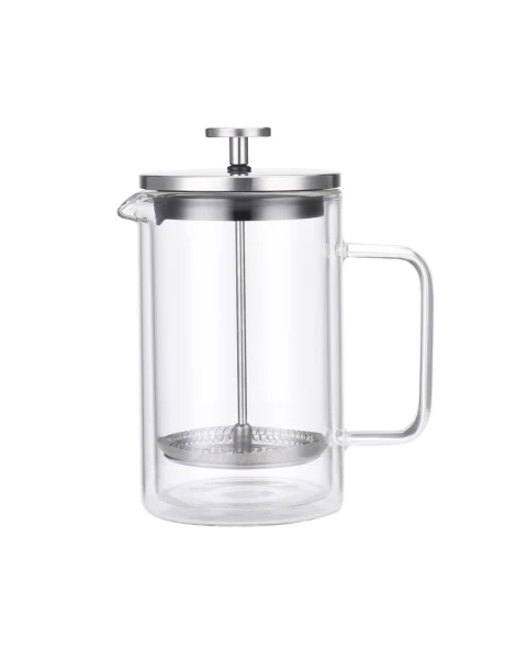 CAFETERA/TETERA FRENCH DOBLE PARED 600ML EN VIDRIO Y AC.INOX SALERNO CAFETERA/TETERA FRENCH DOBLE PARED 600ML EN VIDRIO Y AC.INOX SALERNO