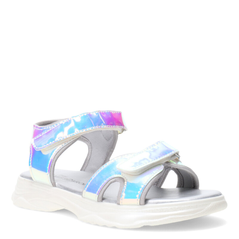 Sandalias de Niña MINI Miss Carol PRAIRE metalizada Plateado