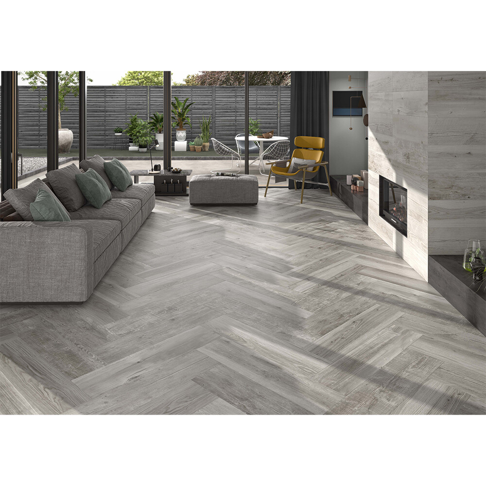 PORCELANATO ESMALTADO MADERADO SALEM ASH "A" 30X150 CM Porcelanato Esmaltado Maderado Salem Ash "a" 30x150 Cm