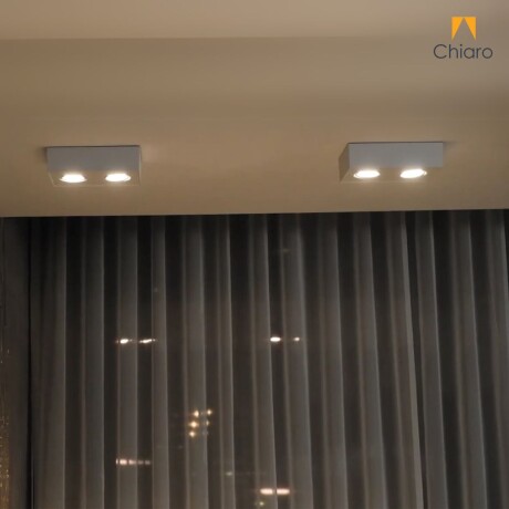 Aplique spot led rectangular chato 16w móvil Dimerizable 2700K BLANCO