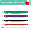 Bandas Elásticas De Resistencia Fitness Pilates x5 Gym Bandas Elásticas De Resistencia Fitness Pilates x5 Gym