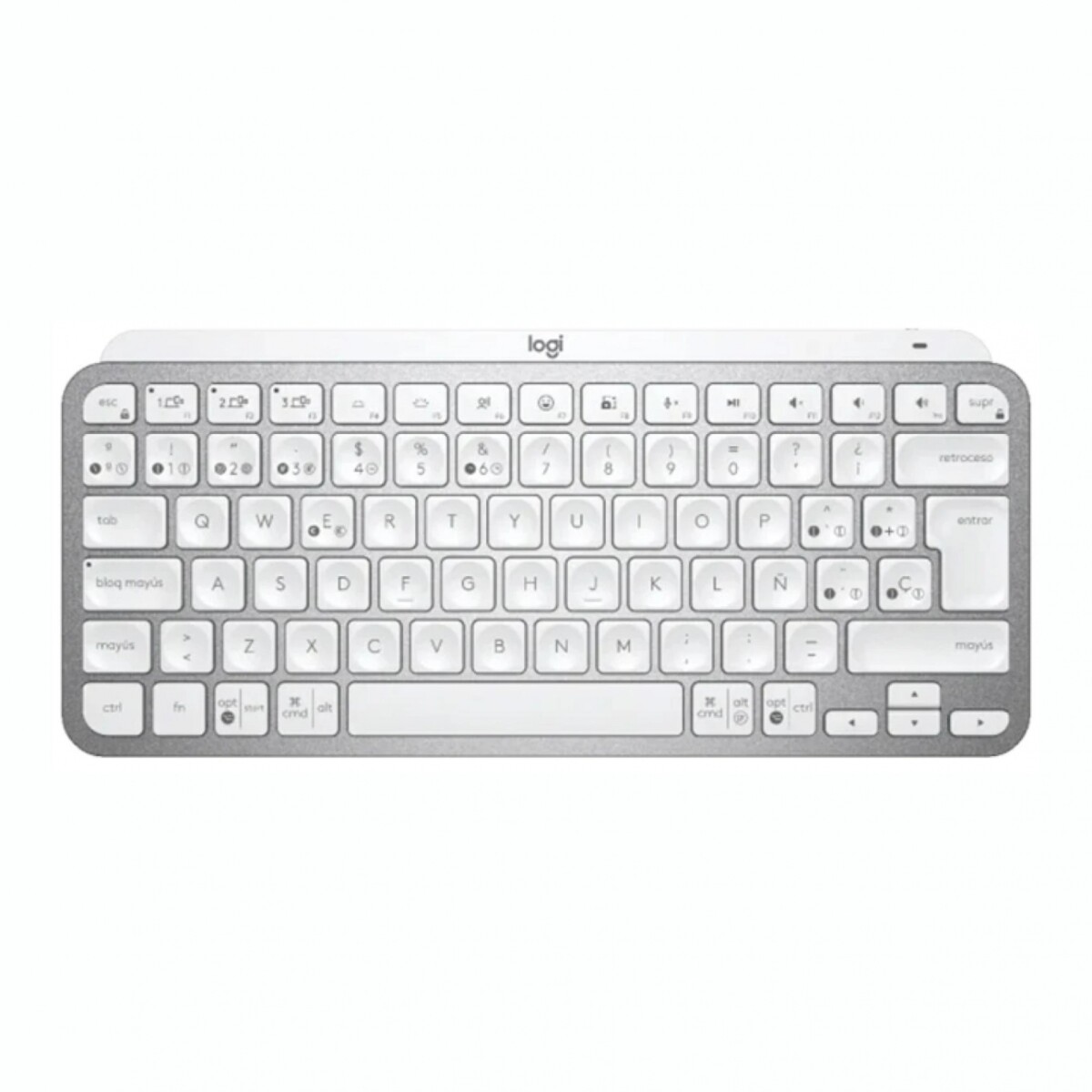 Teclado Inalámbrico LOGITECH MX Keys Mini BT Sensores De Luz - Gray 