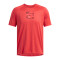 UA TECH PRINT FILL SS-RED RED-815