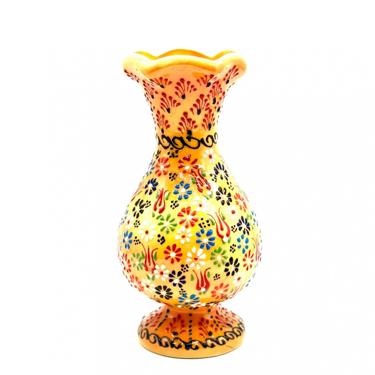 Florero de cerámica 25 cm - Naranja 
