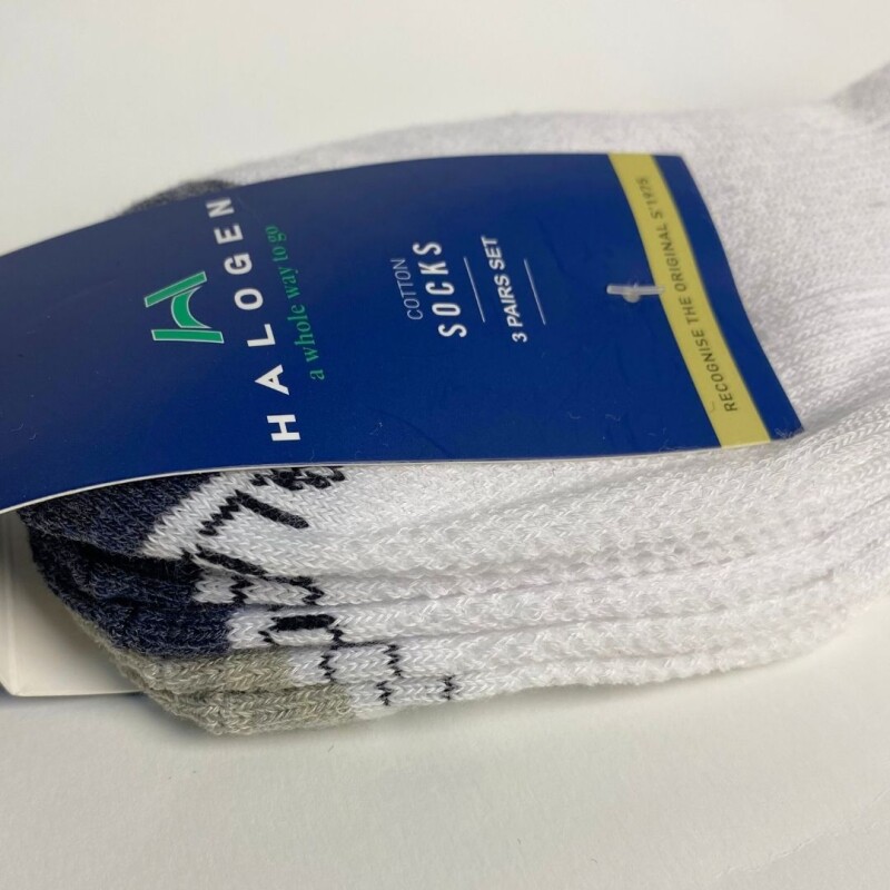 Soquete Deportivo Pack x3 Halogen White