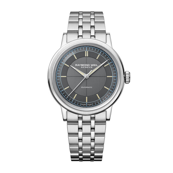 Reloj RAYMOND WEIL Millesime Central Seconds Automático de acero con esfera antracita Reloj RAYMOND WEIL Millesime Central Seconds Automático de acero con esfera antracita