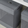 Organizador Alto l Tapa Plástico Gris