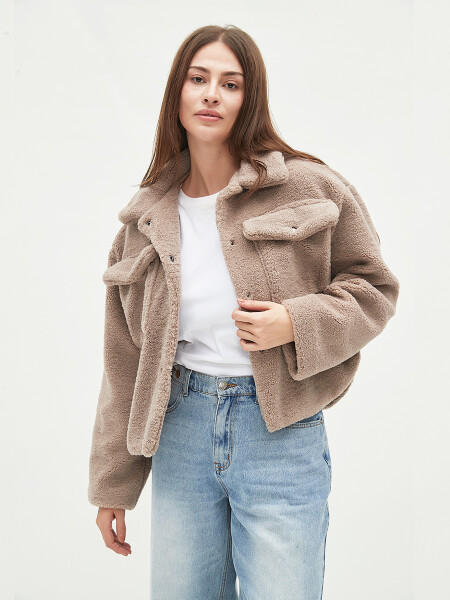 CAMPERA OSO BEIGE OSCURO