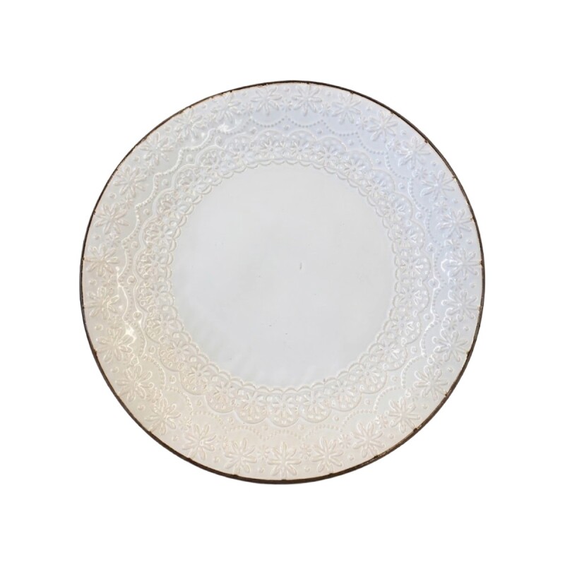 PLATO PLAYO CERAMICA BCO 26.5CM Unica