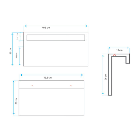 CALIENTA TOALLAS ELECTRICO DE ALUMINIO 50X26X12 GOLD 55°C 80W 000