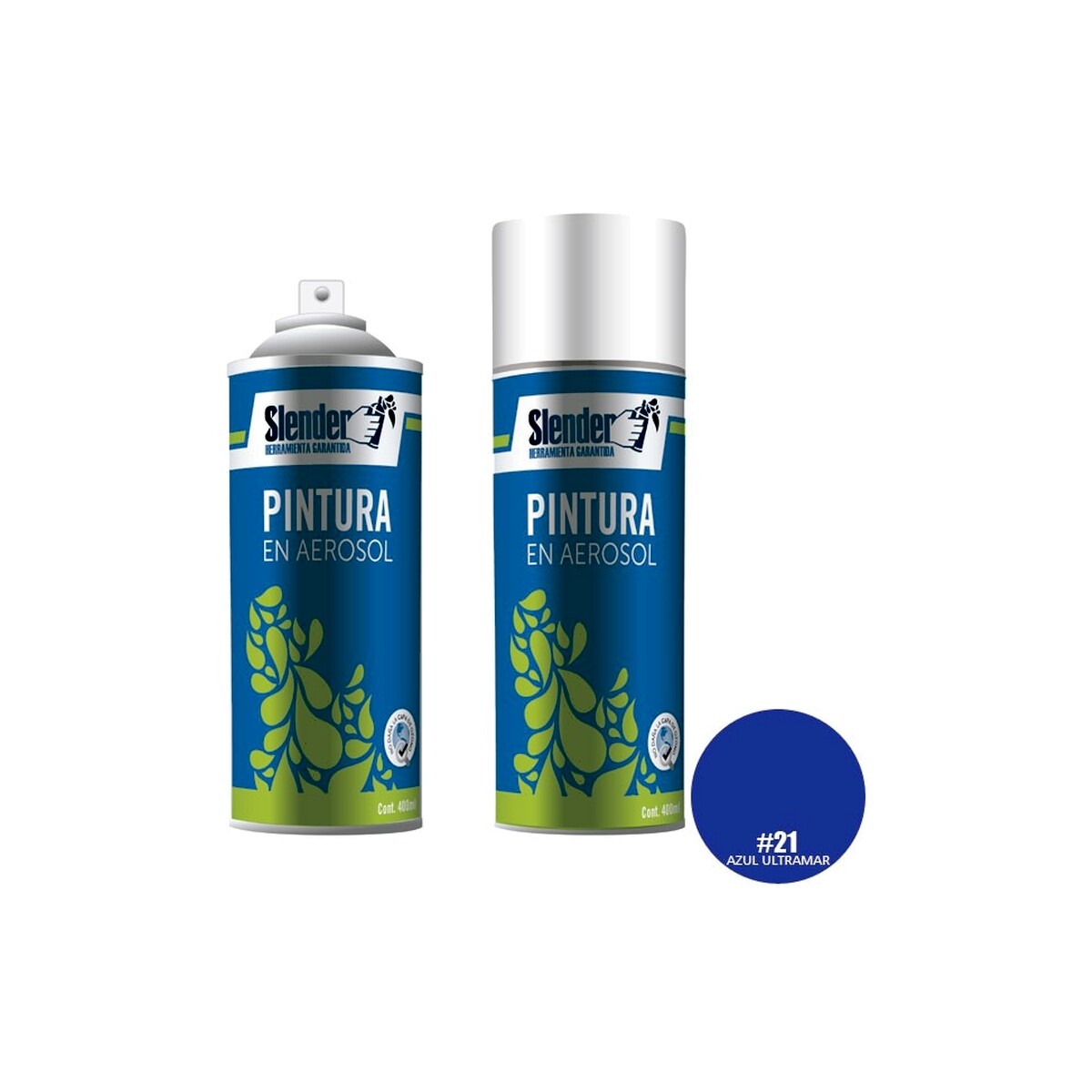Aerosol Slender 400ml Azul Ultramar (21) 