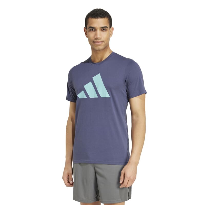 Remera Adidas Essentials Feelready Logo Azul