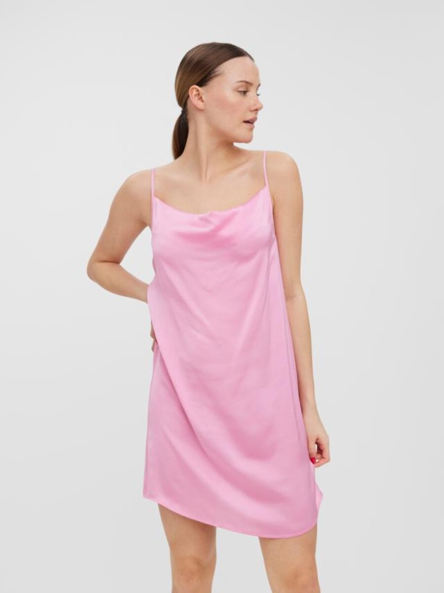 vestido saten trend - Prism Pink 