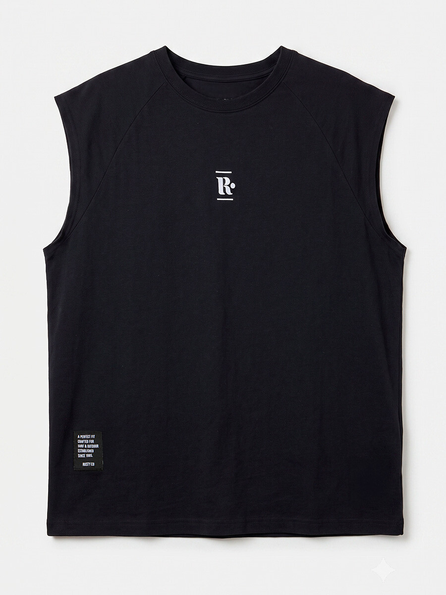 MUSCULOSA LOMAR RUSTY - Negro 