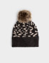 Gorro Gorro Tejido Marrón - Estampado Animal Print