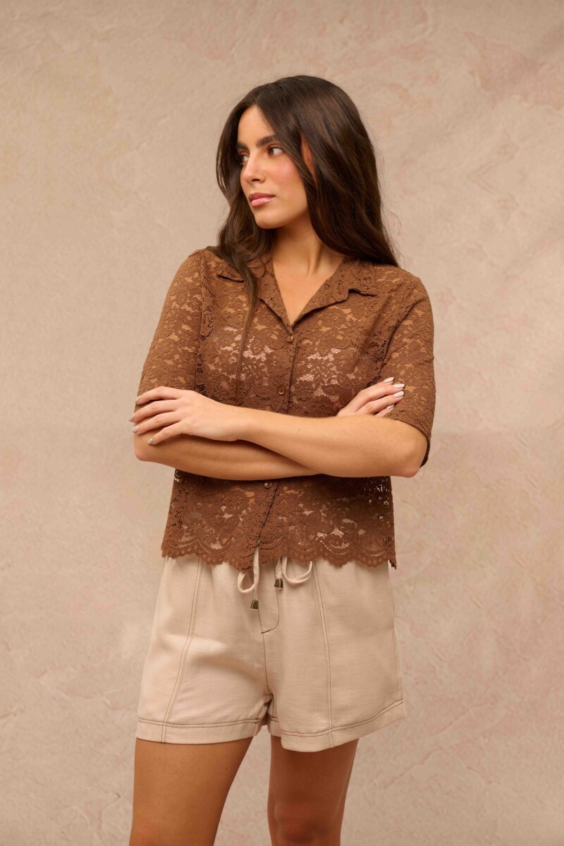 CAMISA LILIA CHOCOLATE CAMISA LILIA CHOCOLATE
