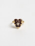 Anillos Medianos y Grandes Esmaltado Anillo Esmaltado Corazón - Dorado