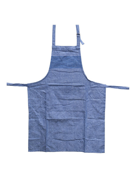 DELANTAL ALGODÓN 60x85CM BLANCO/AZUL DELANTAL ALGODÓN 60x85CM BLANCO/AZUL