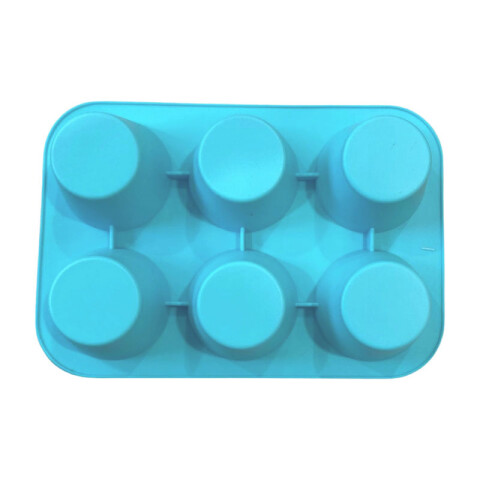 Molde de silicona antiadherente para cupcakes 6 divisiones Molde De Silicona Antiadherente Para Cupcakes 6 Divisiones